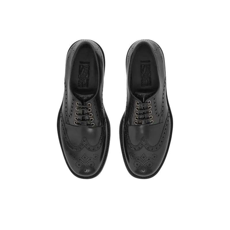 FERRAGAMO Tramezza Dress Shoes Men's Black-3