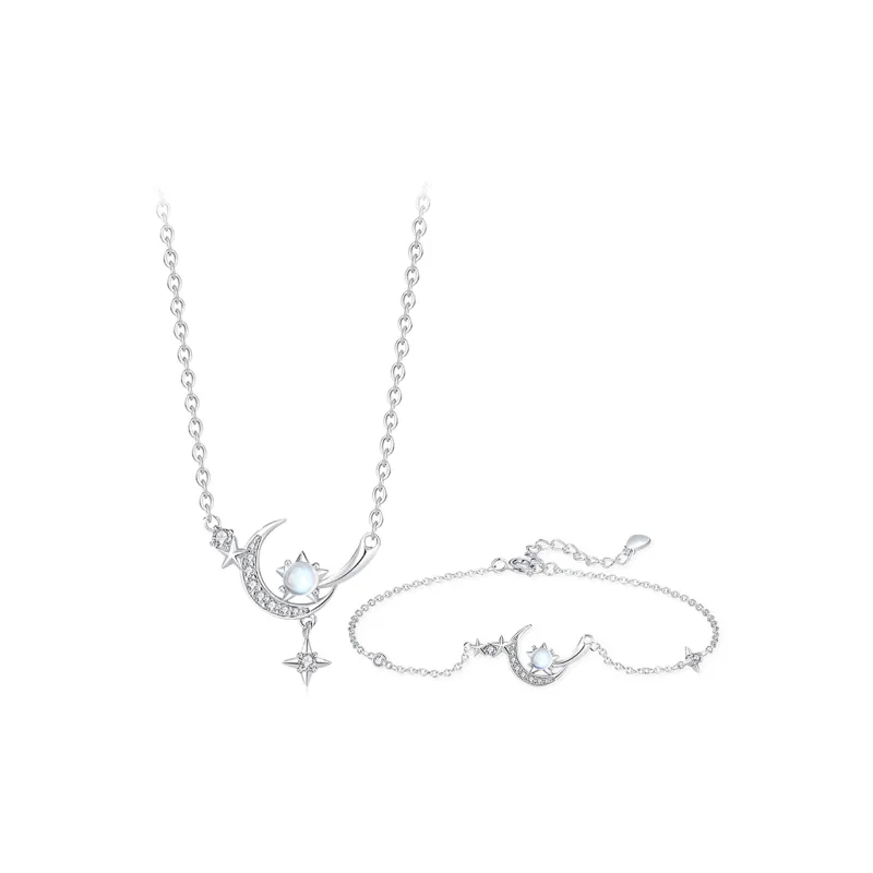 STQ S925 Silver Necklaces Women's Gift Box Set-8