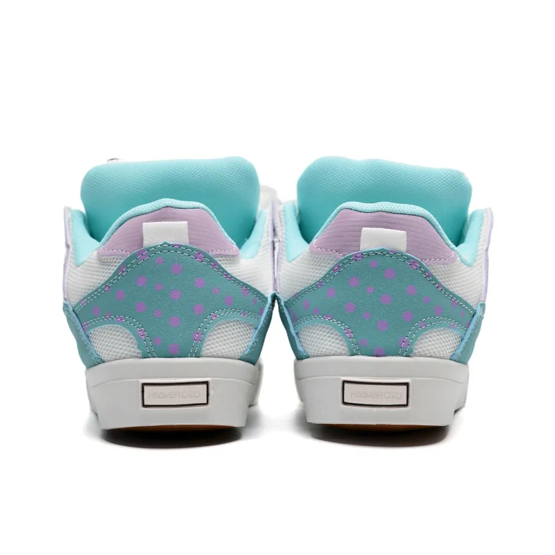 KAAVER OTTO Slip Resistant Low Top Skateboard Shoes Women's Lake Blue-4