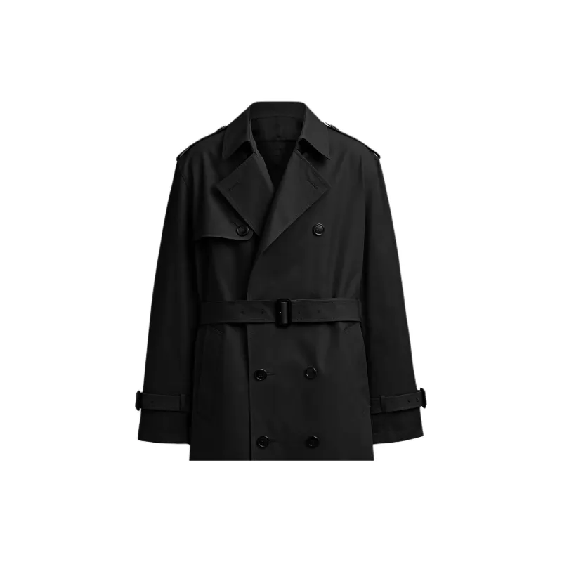 COACH Trench Coats Men Black-4