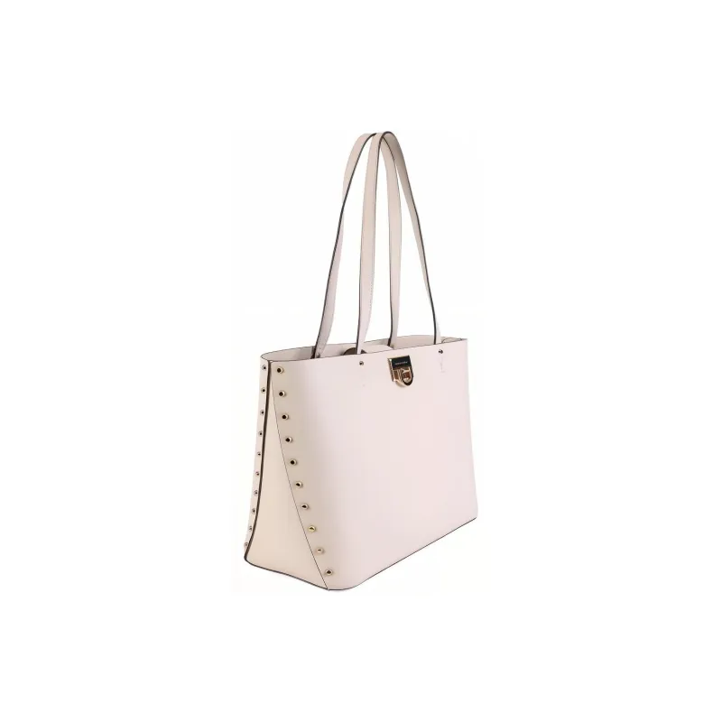 MICHAEL KORS Manhattan Leather Tote Bag Shopping Bag Shoulder Bags Large Size Women's Cream White-1