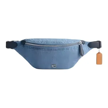COACH Charter Denim With Calfskin Fanny Pack Large Size Men's Blue