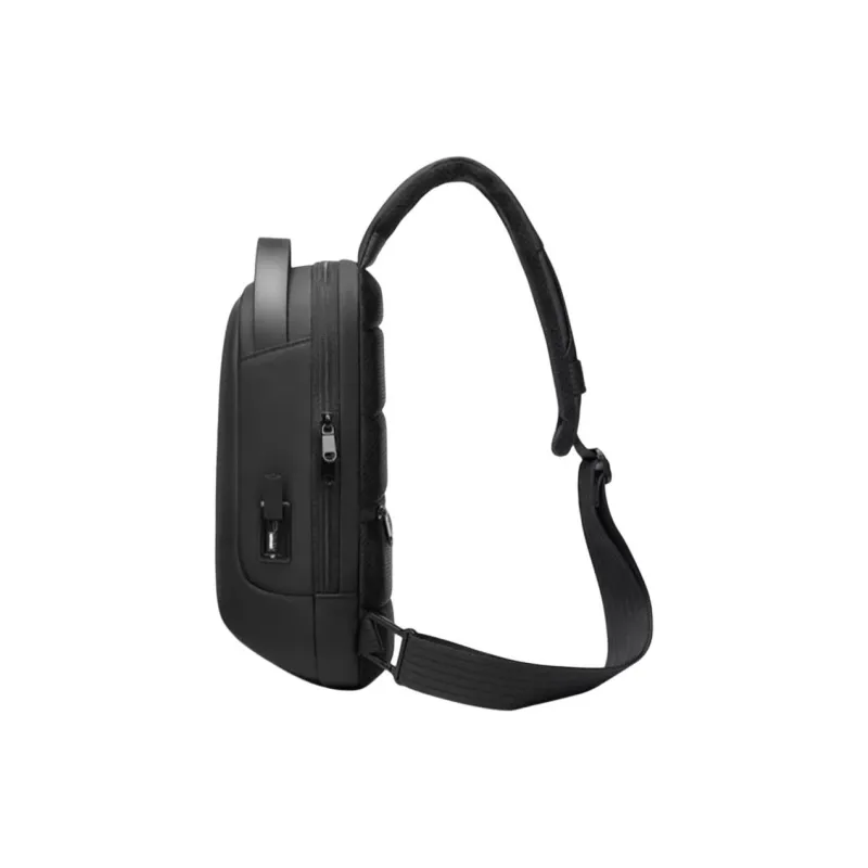 PULUWIRR Oxford Crossbody Bag Lightweight And Breathable Regular Unisex Black-3