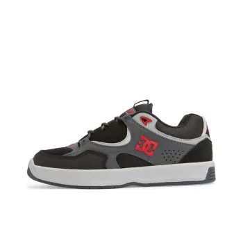 DC Shoes Kalynx Zero Slip Resistant Low Top Skateboard Shoes Men's Gray Black Red