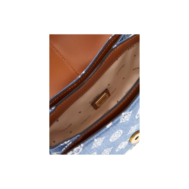 GUESS Cotton Crossbody Bag Shoulder Bag Mini Women's Denim Blue-3
