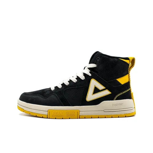 PEAK Warm And Wear Resistant High Top Skateboard Shoes Men's Black