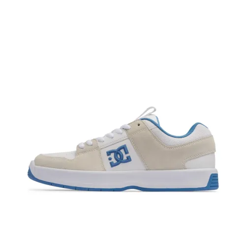 DC Shoes Lynx Zero Low-Top Skateboard Shoes Men's White Beige Blue