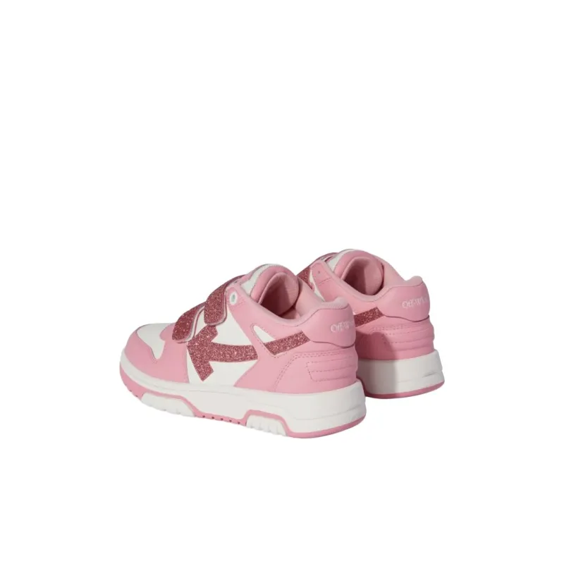 OFF WHITE Out Of Office Low Top Kids' Skateboarding Shoes Pink Kids'-3