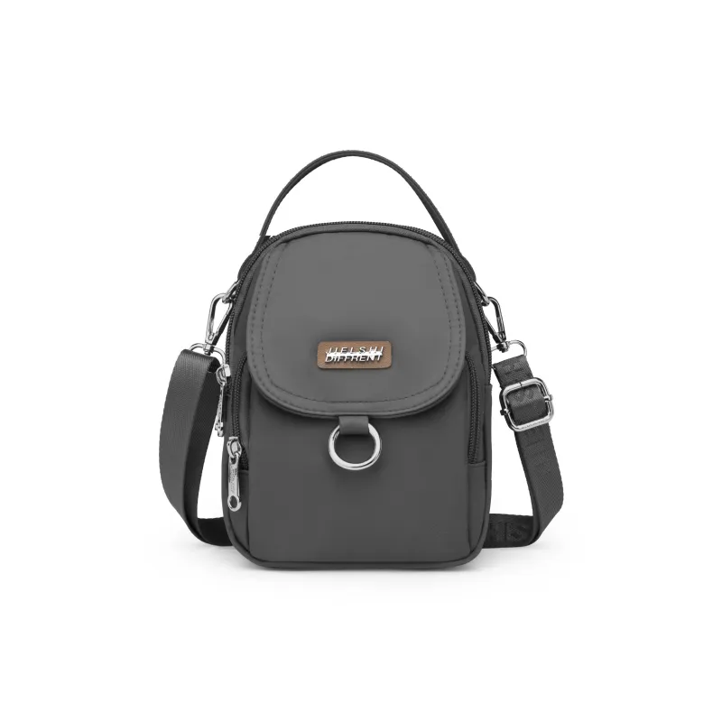 Gerlanx Nylon Fabric Crossbody One Shoulder Handbag Regular Unisex Multicolor-3