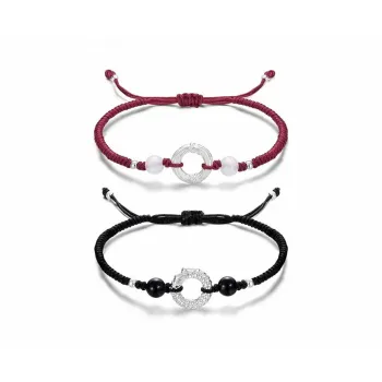 Muyan S999 Fine Silver Auspicious Dragon And Phoenix Bracelet Unisex