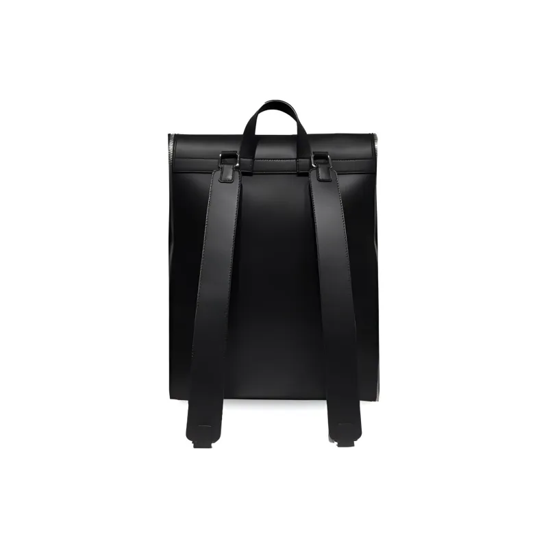 BONASTRE Leather Backpack Men's Black-4