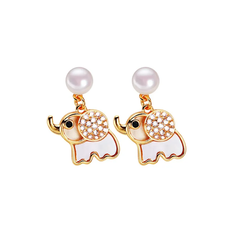 HENGSHENG Freshwater Pearl Earrings Women's-0