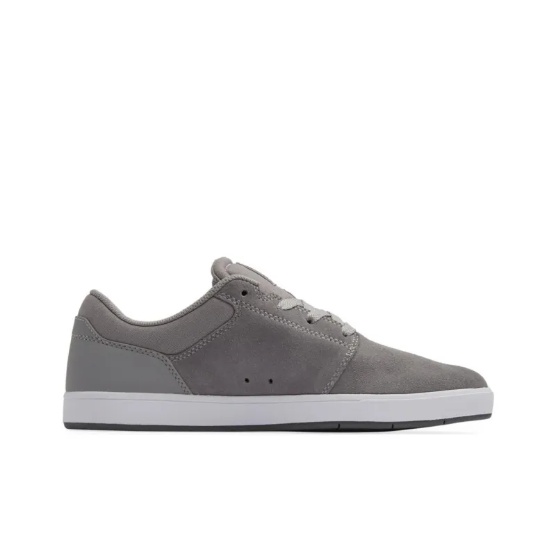 DC Shoes Crisis 2 Slip-Resistant Low-Top Skateboard Shoes Men's Gray Black White-1
