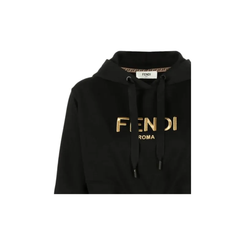 FENDI SS22 Sweatshirt Women's Black-4