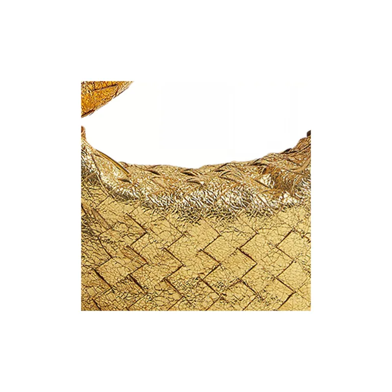 Bottega Veneta JODIE Lamb Leather Handbag Mini Women's Gold-3