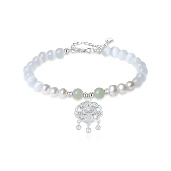 7℃ Glass Cat Eye Bracelets Unisex