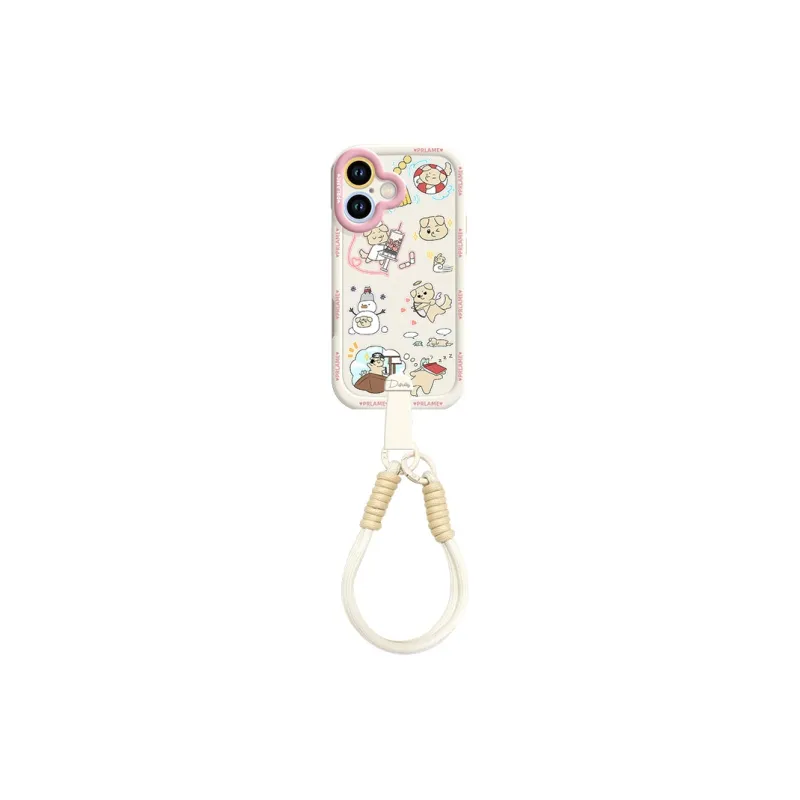 Sen Dog Silicone Material Crossbody Handheld Original Phone Cases Compatible With Apple 16 Pro Max/Pro/Plus/15/14/13-24