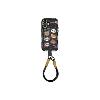 Sen Dog Silicone Material Cartoon With Lanyard Crossbody Phone Cases Compatible With Apple 16 Pro Max/Pro/Plus/15/14/13