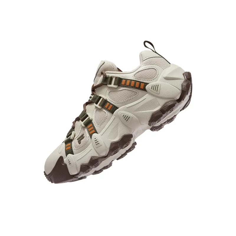 FILA FUSION EXOCET Mountains Shoes Wear Resistant Low Top Casual Shoes Women's Almond Milk White-3