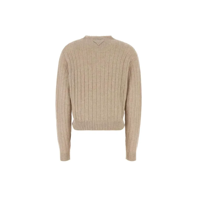 PRADA Crewneck Knitted Sweater-1