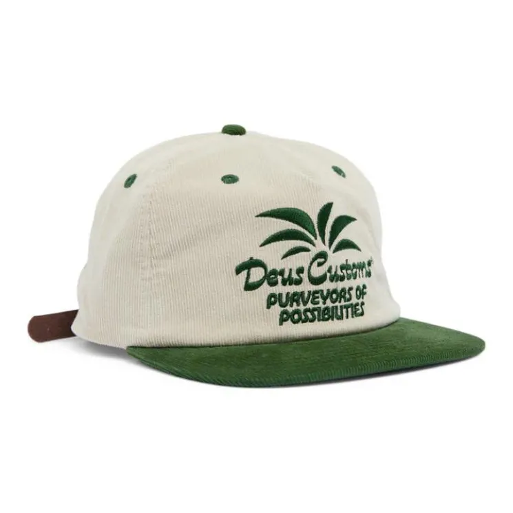 Deus Ex Machina Corduroy Baseball Caps Unisex White-1