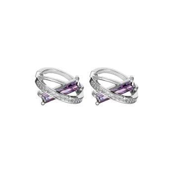 KING OF BLING Alloy With Zircon Stud Earrings Unisex Year Of The Snake Good Luck