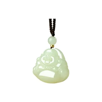 Treasure Necklaces Pale Greenish White Jade Women's