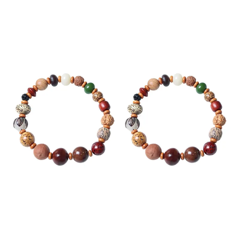 JIAFULAI Bodhi Seed Bracelets Unisex-12