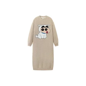 Gongdie x LABIXIAOXIN LIANMINGKUAN Pajama Robe Women's Dark Apricot