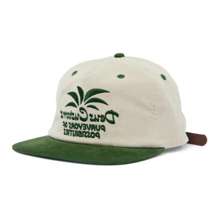 Deus Ex Machina Corduroy Baseball Caps Unisex White-0