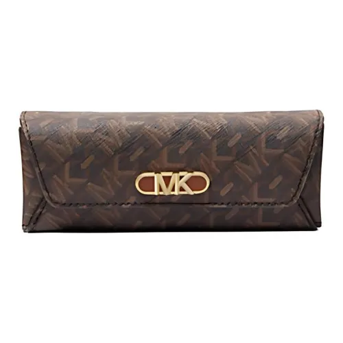 MICHAEL KORS Coated Canvas Eyeglass Cases Eyeglass Pouches Women's Brown