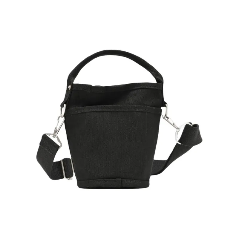 Beams Cotton Bucket Bag Handbag Mini Men's Black-3