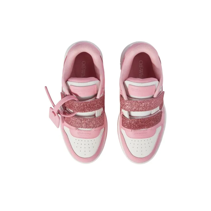 OFF WHITE Out Of Office Low Top Kids' Skateboarding Shoes Pink Kids'-4