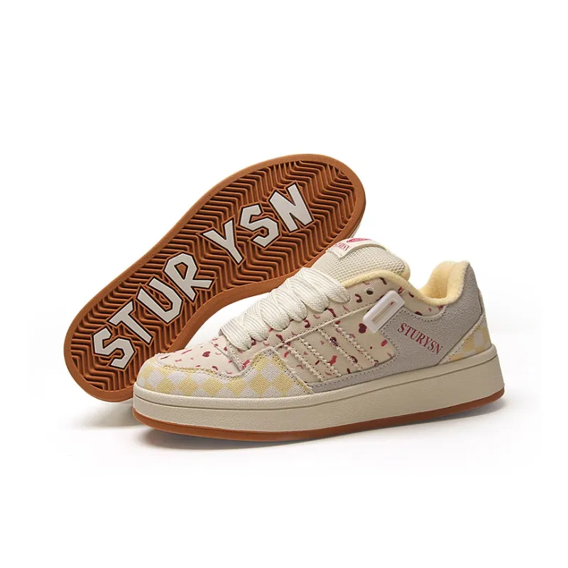 STUR YSN Warm And Wear Resistant Low Top Skateboard Shoes Unisex Cranberry-1