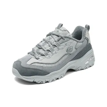 Skechers DLITES Anti Slip Wear Resistant Low Top Chunky Sneakers Women's Blue Gray
