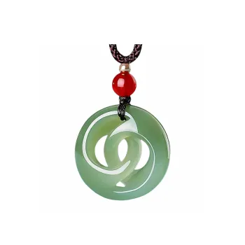 Zhen Yu Zhen Pin Hetian Jade Necklaces Green Jade Unisex