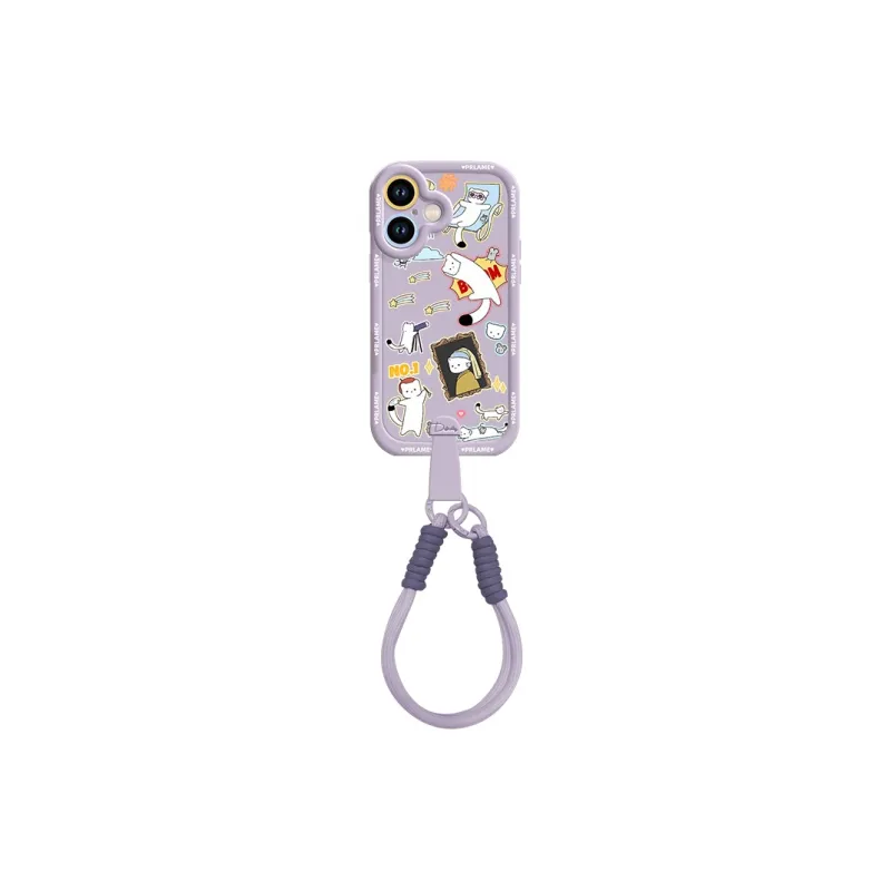 Sen Dog Silicone Material Crossbody Handheld Original Phone Cases Compatible With Apple 16 Pro Max/Pro/Plus/15/14/13-34