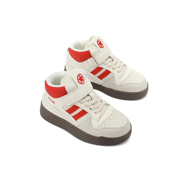 Jeep Kids' Skateboarding Shoes Beige Red Kids'-4
