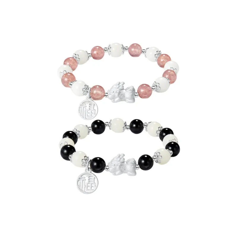 AGOVSKI Obsidian Jade Bracelets Unisex-8