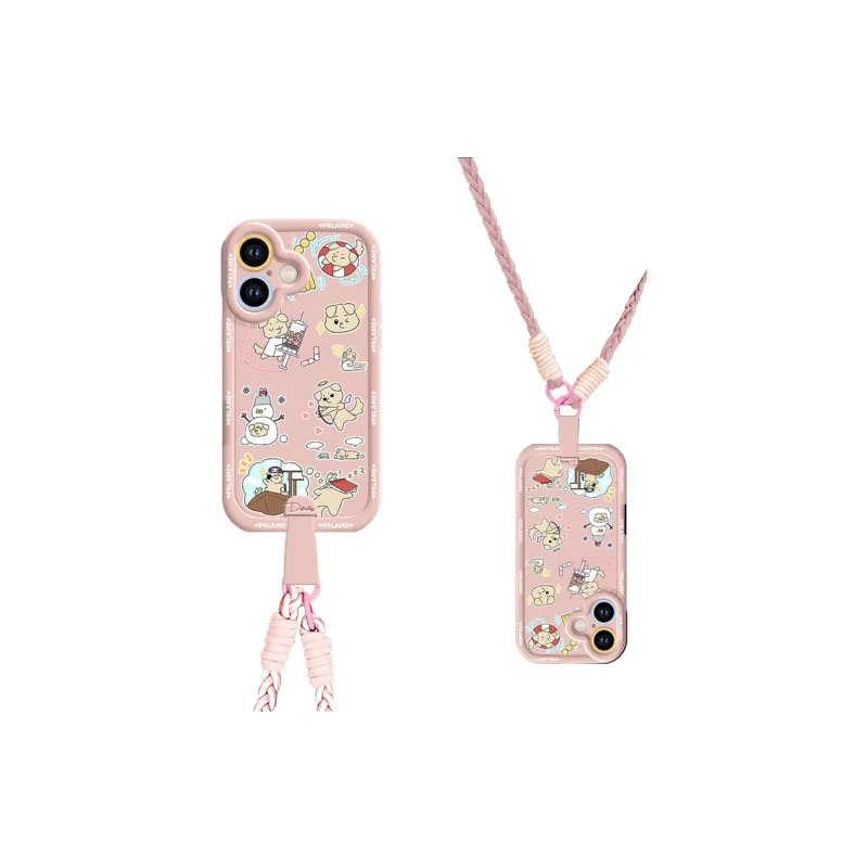Sen Dog Silicone Material Crossbody Handheld Original Phone Cases Compatible With Apple 16 Pro Max/Pro/Plus/15/14/13-12