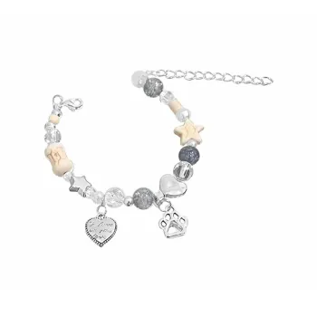 Muyan Alloy Heart Cat Paw Bracelet Women's