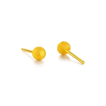 Chongqing Gold Store S925 Silver Stud Earrings Unisex