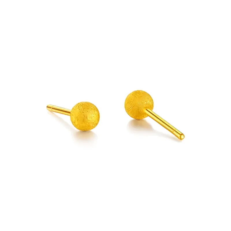 Chongqing Gold Store S925 Silver Stud Earrings Unisex-0