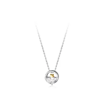 JOYDINNY S925 Silver Necklaces Unisex