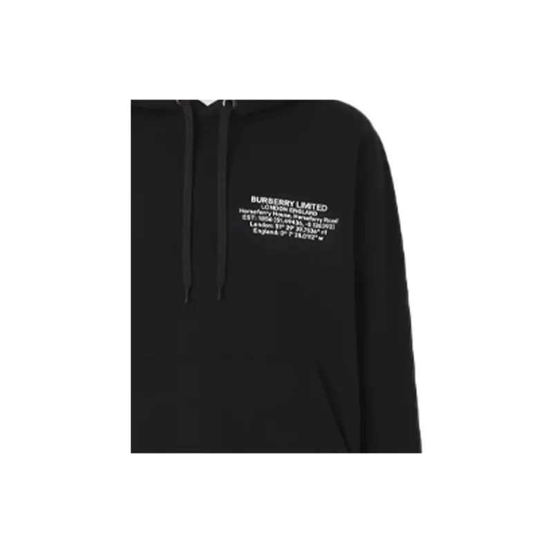 Burberry Location Print Drawstring Hoodie-7