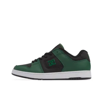 DC Shoes Manteca Slip Resistant Low Top Skateboard Shoes Men's Black Green