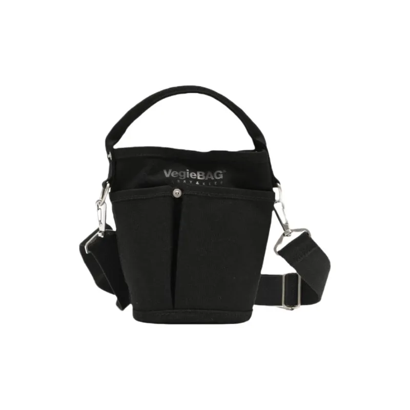 Beams Cotton Bucket Bag Handbag Mini Men's Black-1