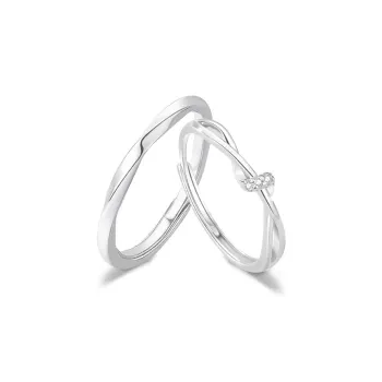 FANFRI Sterling Silver Rings Unisex Sweet Love Date Confession Box