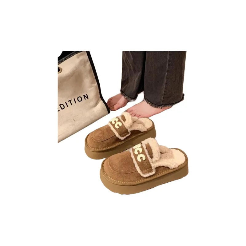 Yamada Hyakuju Home Slippers Khaki Chestnut-9