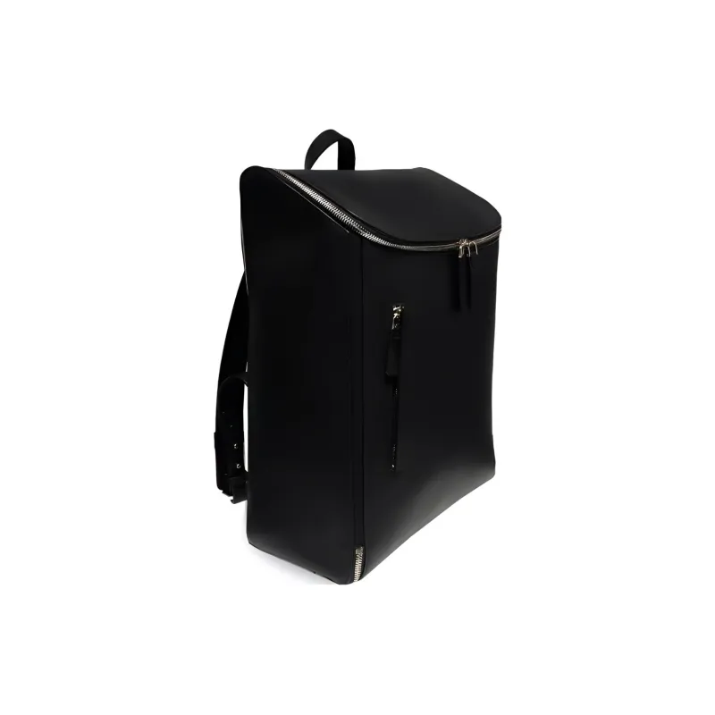 BONASTRE Leather Backpack Men's Black-1